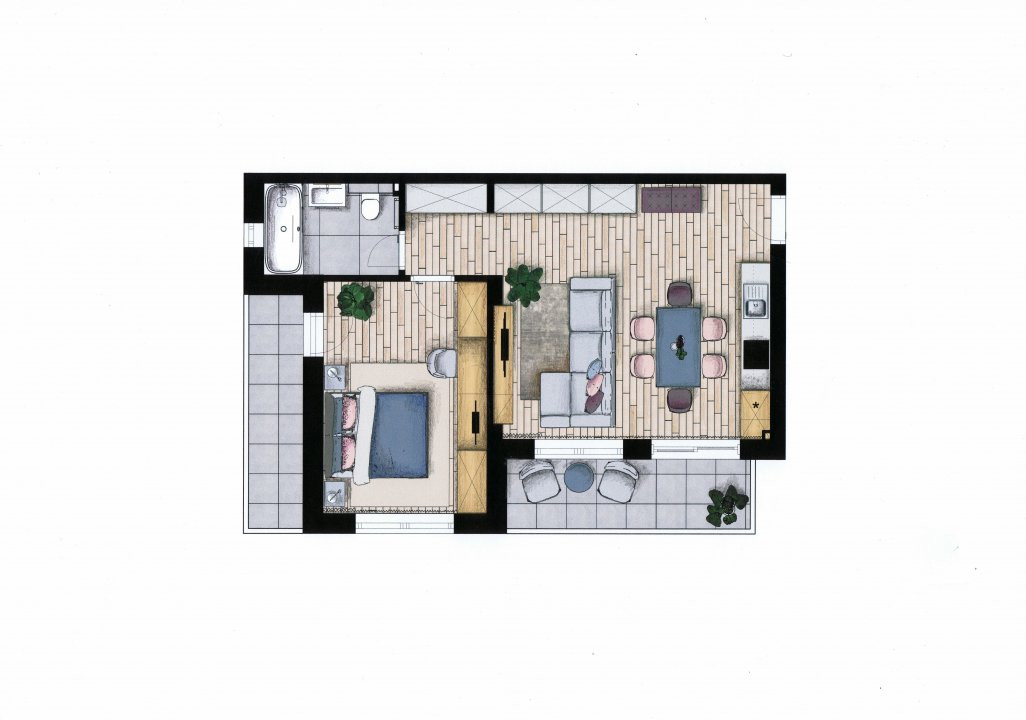 De vânzare apartament 2 camere 