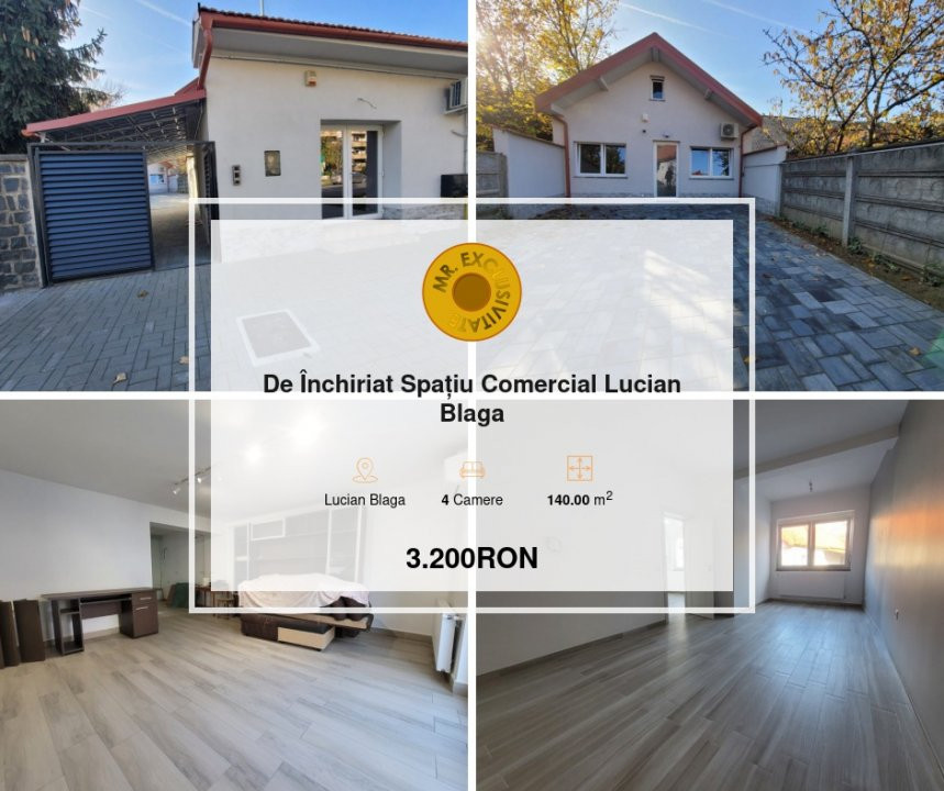 De Închiriat Spațiu Comercial Lucian Blaga