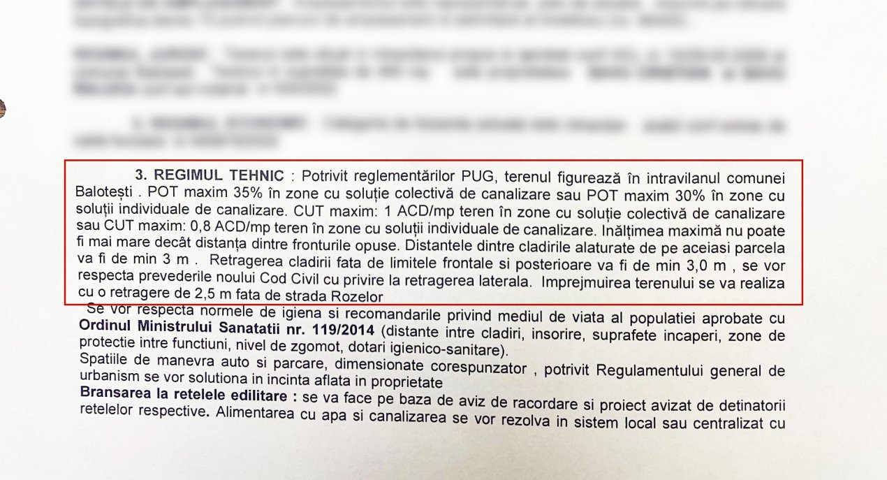 Teren Intravilan de 614 mp in Balotesti, Strada Privighetorilor
