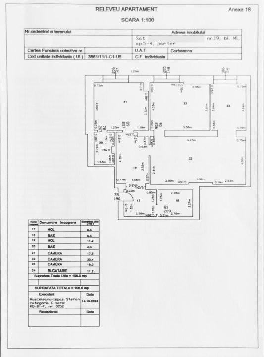 Apartament 3 camere nou, la alb, in complex privat, Corbeanca #2