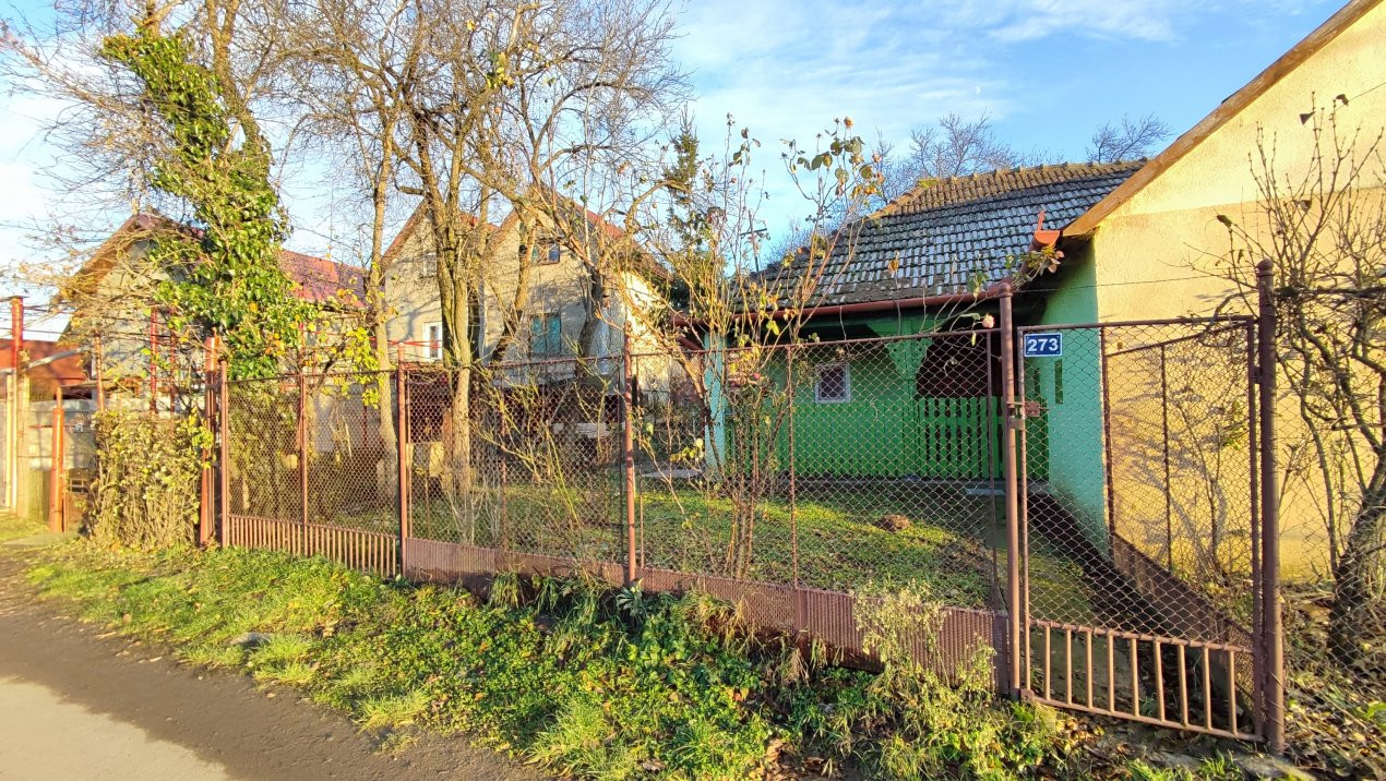 De vânzare Casă 2 camere cu Teren 1323 mp, 2 fronturi - Grădina Viilor - Carei