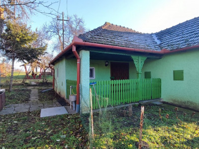 De vânzare Casă 2 camere cu Teren 1323 mp, 2 fronturi - Grădina Viilor - Carei