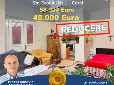 De vânzare Apartament in Casă 2 camere cu Teren 451 mp - Ecoului nr.1 - Carei