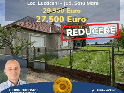 Casă 6 incăperi cu Teren 2611 mp Loc. Lucăceni-Str. Liviu Rebreanu-Comision 0% 