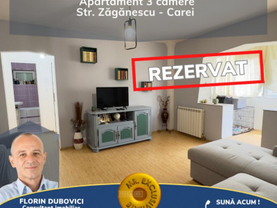 Apartament 3 camere Carei - Zăgănescu  - Comision 0%