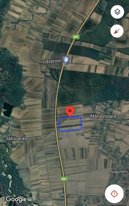 Teren Autostrada A1 24ha pentru balastiera