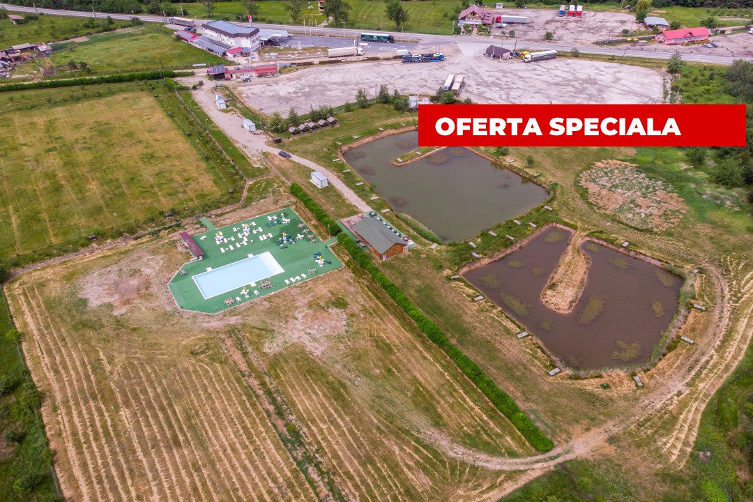 Afacere complexa: motel, camping, piscina, lacuri pentru pescuit, terase-parcare