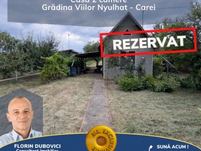 Casă de vinificație 2 camere cu Teren 885 mp - Grădina Viilor ,,Nyulhat,,- Carei