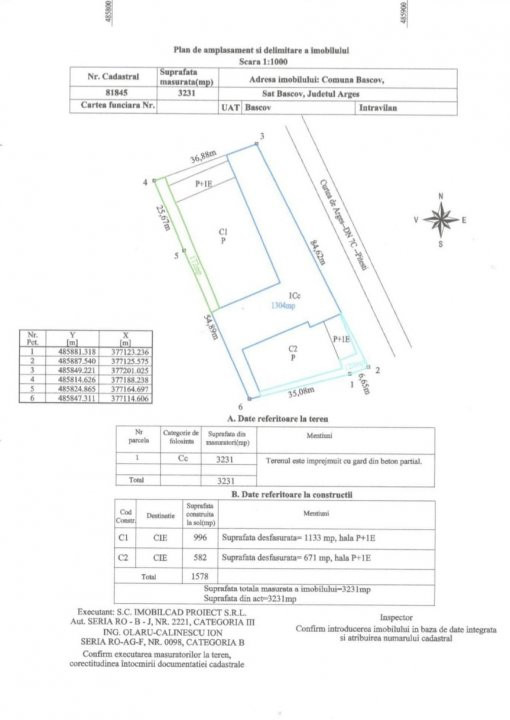 0% Comision-Inchiriere  2 hale noi zona Bascov la DN 7C