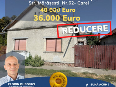 De vânzare Casă 4 camere cu Teren 615 mp - Str. Mărășești Nr.62 – Carei