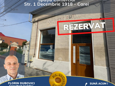 De Inchiriat Spațiu Comercial 33 mp - Str. 1 Decembrie 1918 – Carei