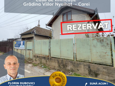 Casă de vinificație 2 camere cu Teren 855 mp - Grădina Viilor ,,Nyulhat,,- Carei