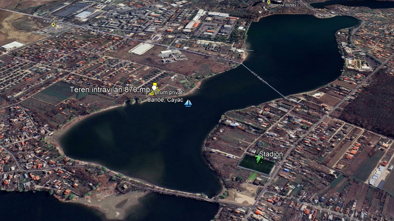 Teren intravilan in Buftea/ Crevedia de 870 de mp, cu drum privat