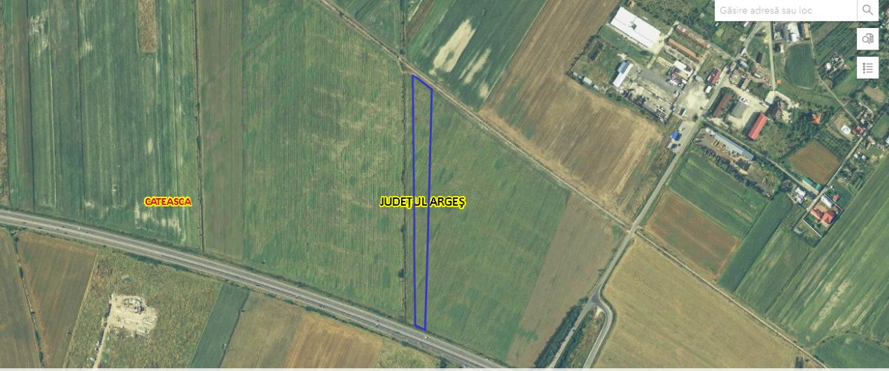 Teren 27.445 mp cu deschidere in Autostrada A1 Pitesti-Bucuresti 0% COMISION