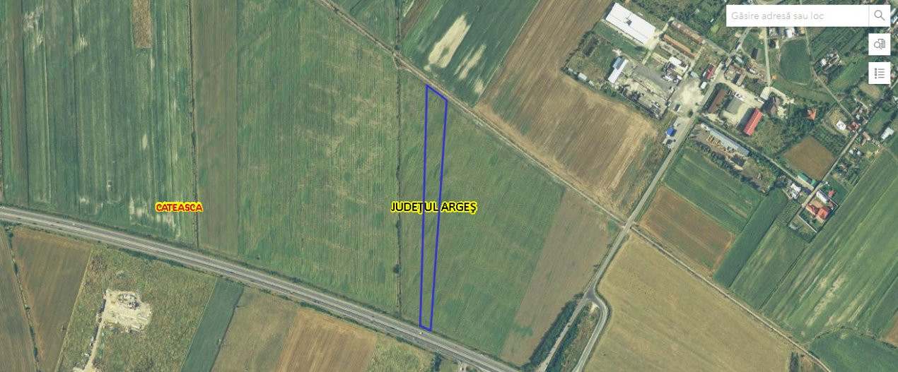 Teren 27.445 mp cu deschidere in Autostrada A1 Pitesti-Bucuresti 0% COMISION