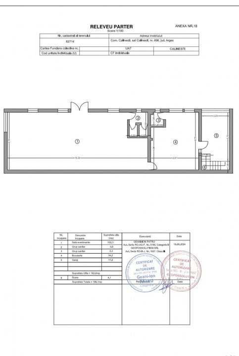 Spatiu multifunctional Calinesti cu deschidere la DN7