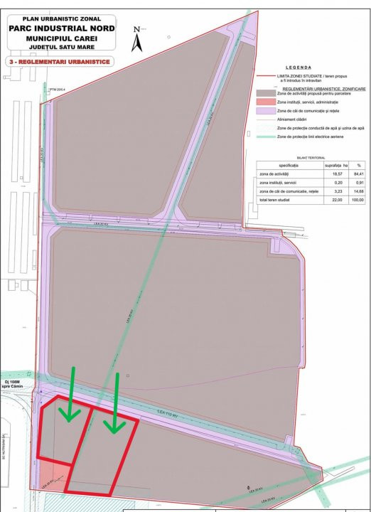 Teren Intravilan Industrial 13.164 mp, Zona Constantin Mille-Carei-Comision 0%