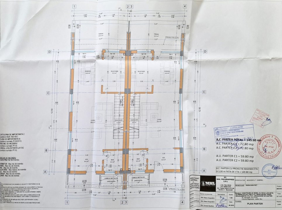 Casa tip duplex Mogosoaia central , curte 