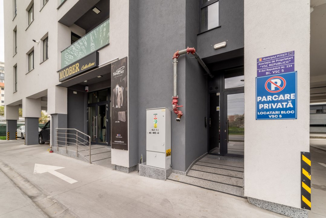 Spatiu in bloc 2024 cu loc de parcare privat, finisaje premium, rampa, lift 