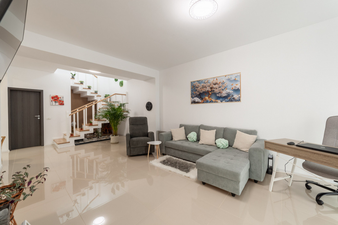 Casă modernă tip duplex | Budeasa – lângă Primărie | Construcție 2023