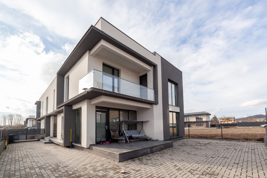 Casă modernă tip duplex | Budeasa – lângă Primărie | Construcție 2023