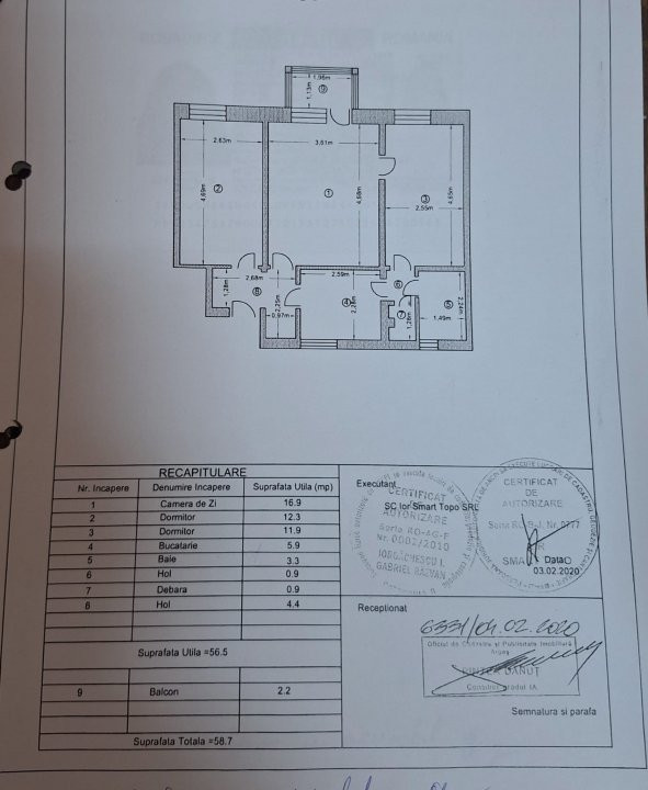Apartament 3 camere etaj 3-Langa Odobescu