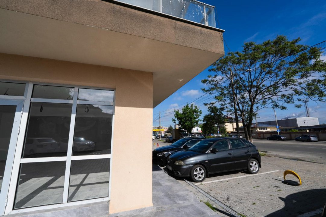 Spatiu comercial stradal, parter bloc nou - zona ultracirculata Petrom Gara