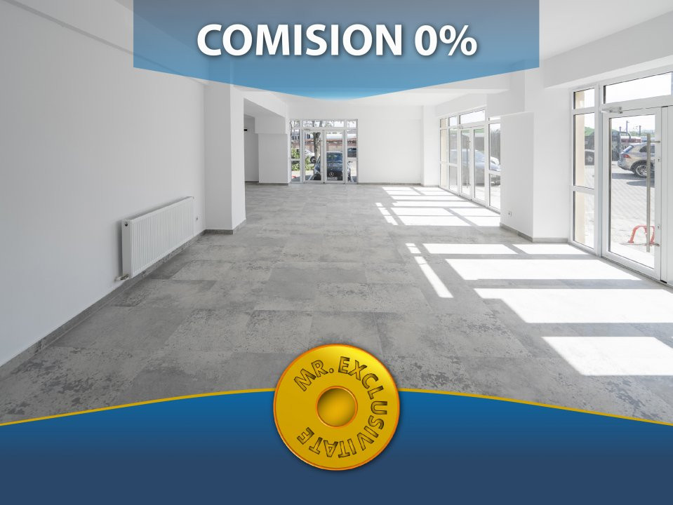 Spatiu comercial stradal, parter bloc nou - zona ultracirculata Petrom Gara