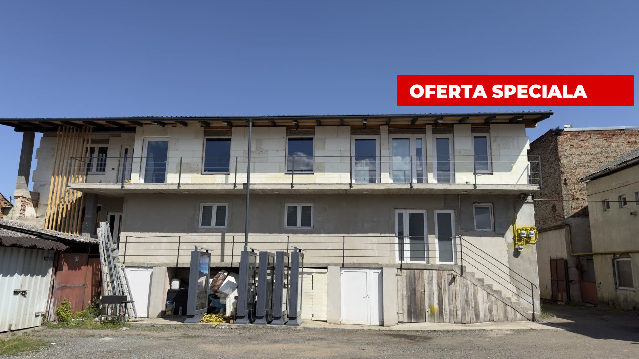 Clădire cu 2 Spații Comerciale S+P+1-Ultracentral Carei-Str.1 Dec. 1918  