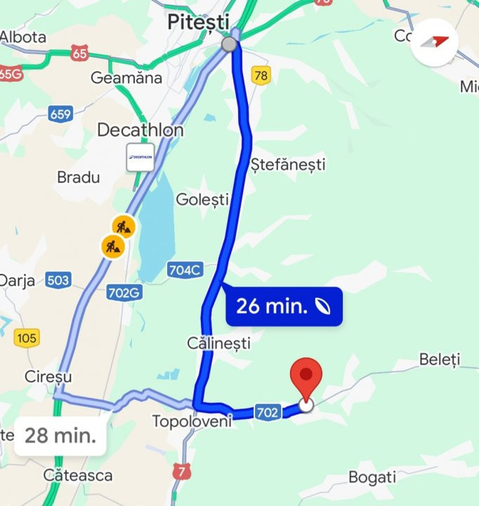 Casă  în Goranești-Topoloveni  construcție solidă, teren 1460 mp, zona superba