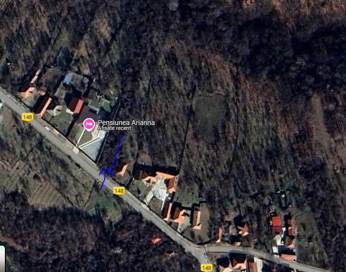 Teren 1712mp de vânzare în Horezu, Turcinești, lângă Pensiunea Arianna