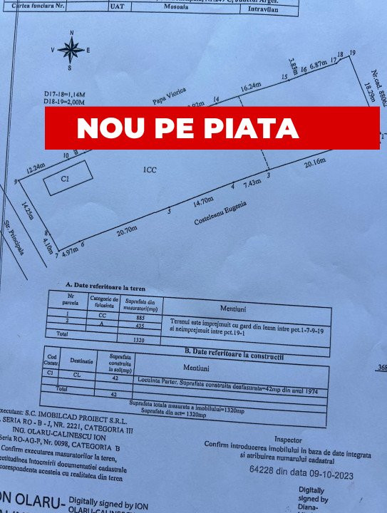 Teren 1320 mp Hintesti-Arges 3.5 km de Pitesti