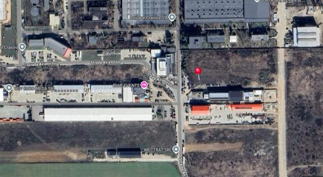 Teren de 5.000 mp langa Fabrica de Avioane - pozitie strategica in Ghercesti