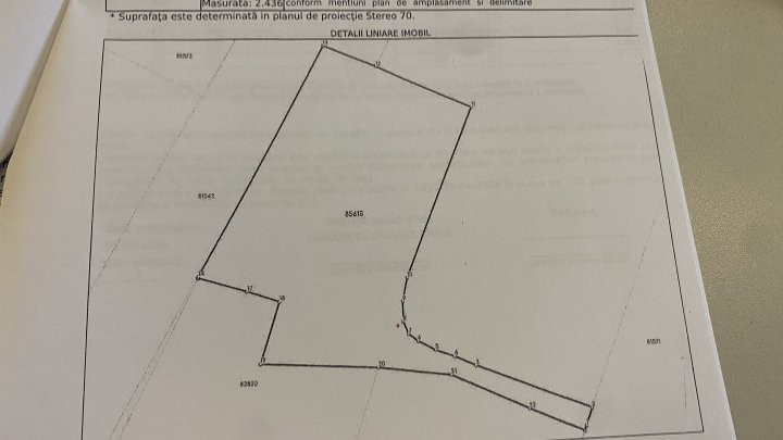 Teren 2436  mp intravilan, Serbanesti/Rociu, jud. Arges. Comision 0%