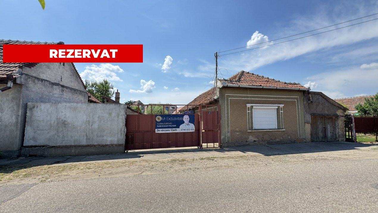 Casă 2 camere, Teren 586 mp Str. N. Grigorescu - Carei - Comision 0% cumpărător