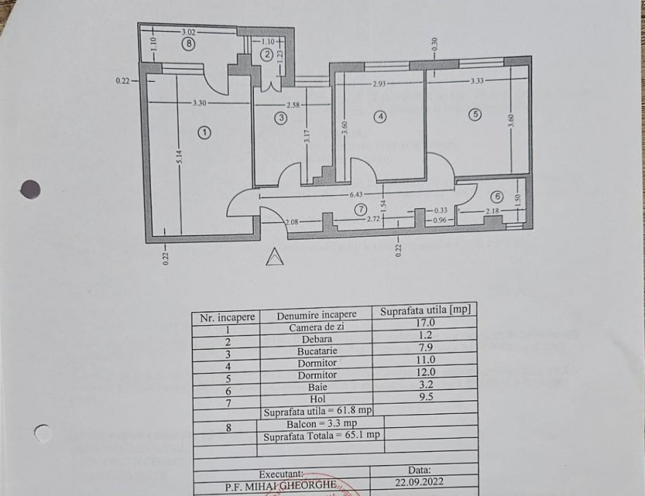 Apartament 3 Camere Ultracentral Pitești - cel mai mic pret pe mp util din zona