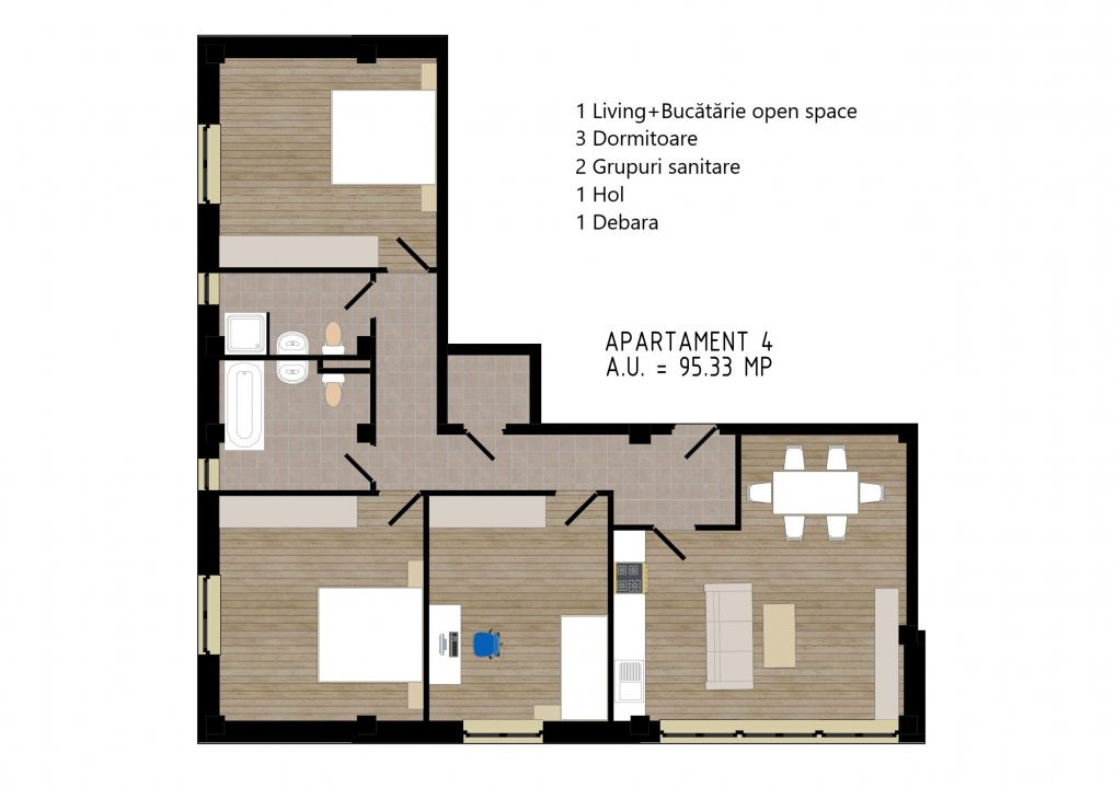 Zorilor Residence, Apartamente Noi 2-3-4 camere - Str. Zorilor - Carei