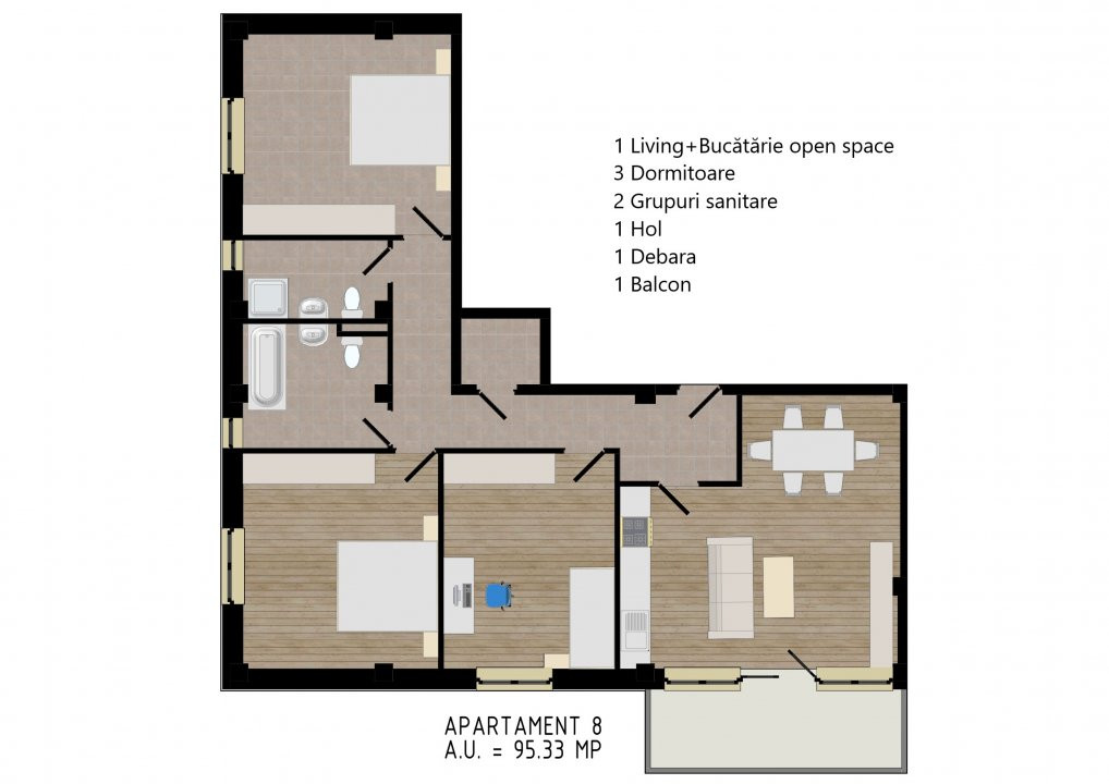 Zorilor Residence, Apartamente Noi 2-3-4 camere - Str. Zorilor - Carei