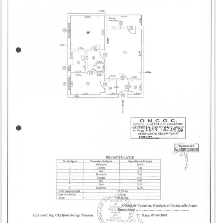 Apartament 2 camere decomandat Trivale - str.Frasinului