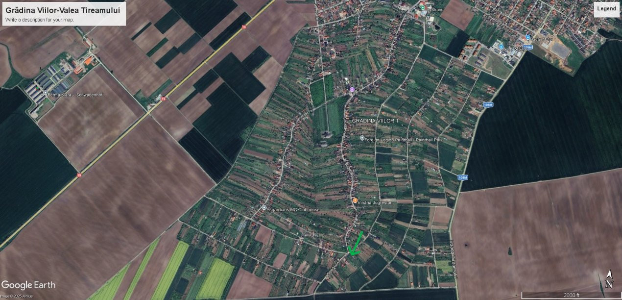 De vânzare Teren extravilan 2000 mp Carei – Grădina Viilor, Valea Tireamului 