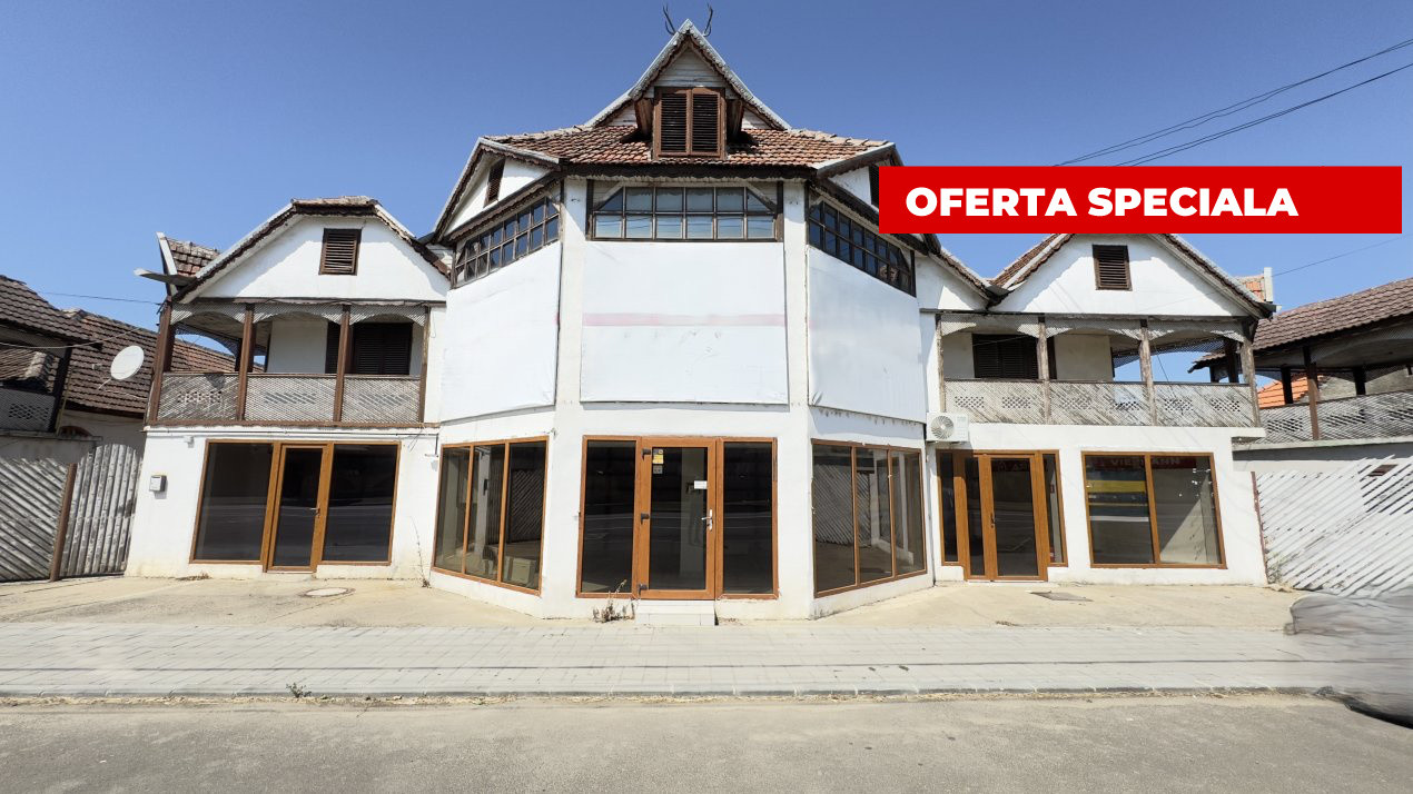 Spațiu de Inchiriat 184 mp, curte 280 mp, B-dul 25 Oct - Carei