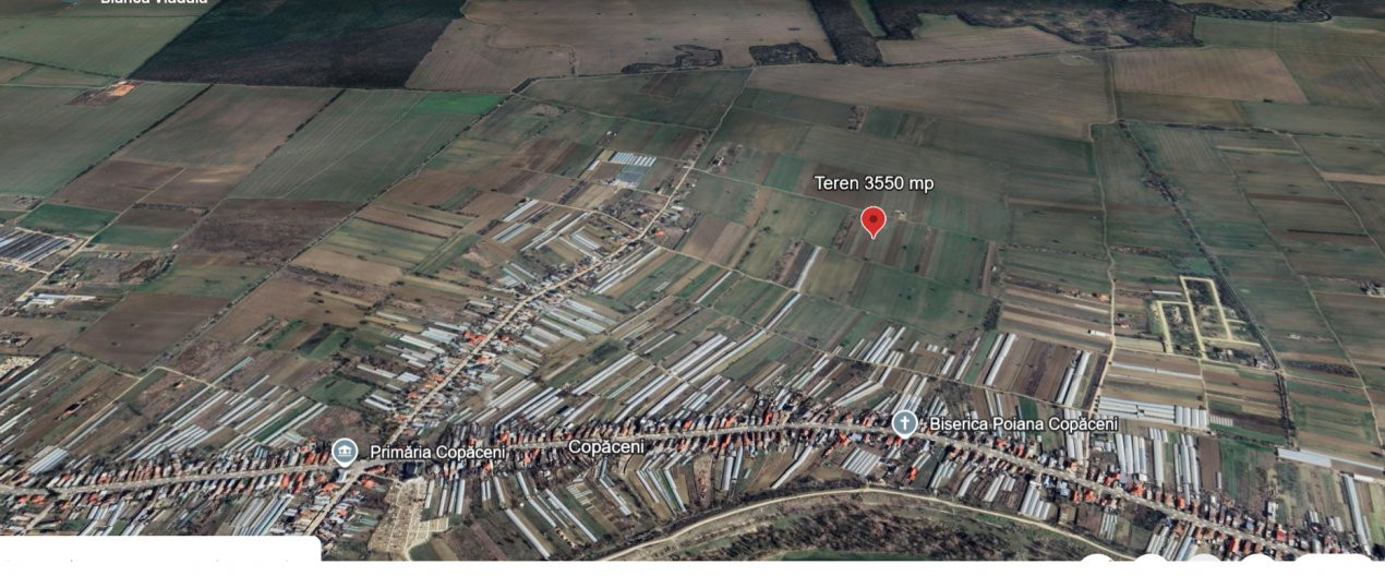 Teren  Copăceni Ilfov – parcelabil, certificat  de urbanism
