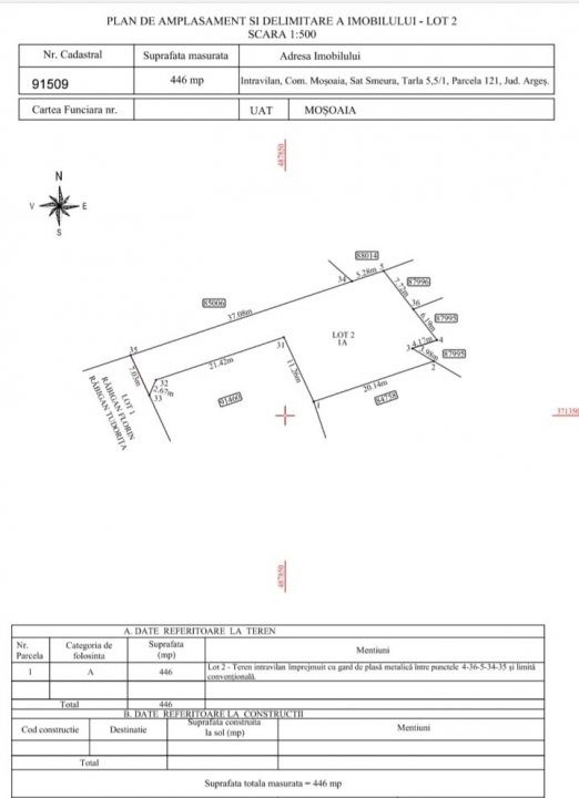 eren intravilan 446 mp – Strada Pinilor, zonă exclusivistă foarte căutată