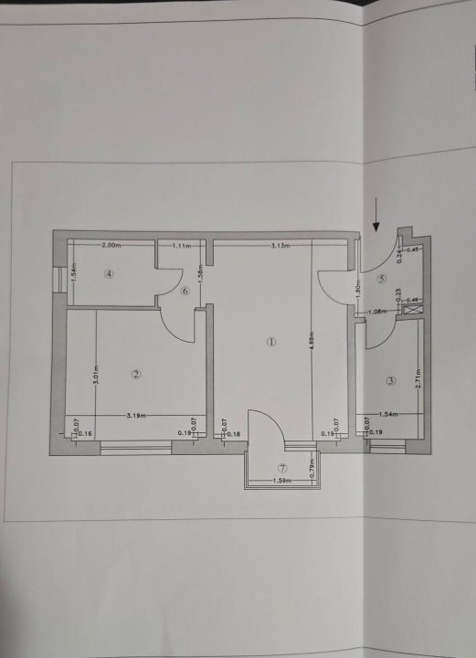 Apartament 2 camere de renovat – Aleea Vergului