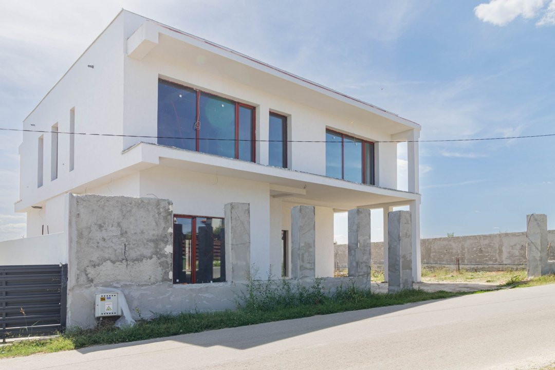 Vila modernă P+1 cu piscină și teren generos – Corbeanca, str. Laguna Albastra