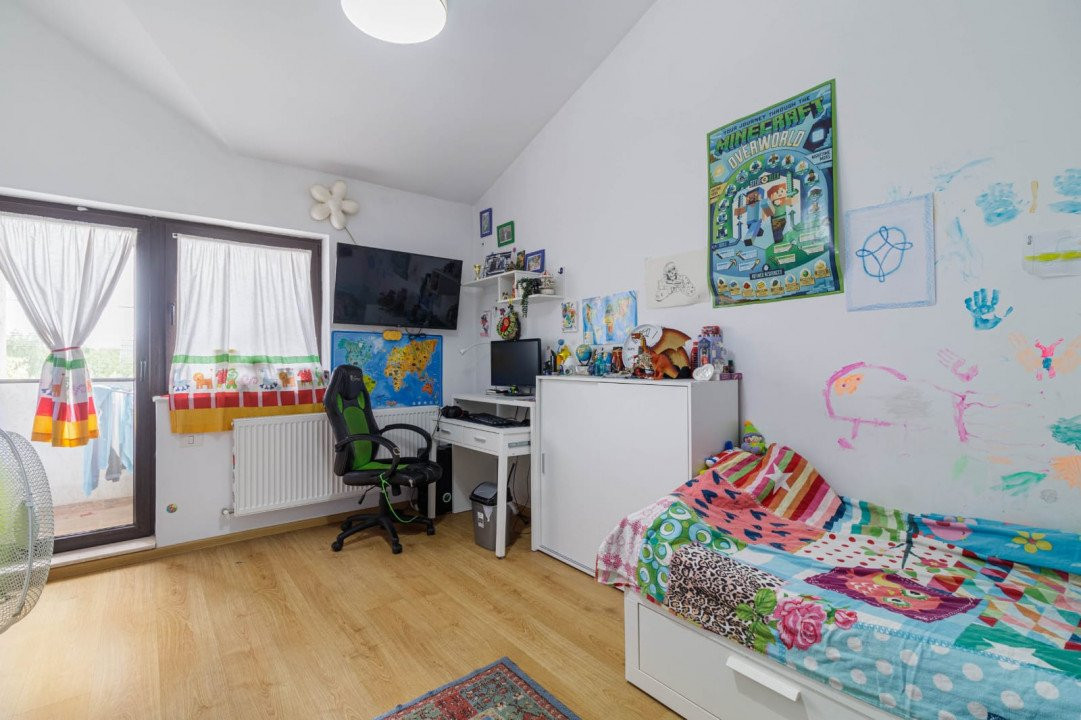 Casă individuală P+M, 5 camere, teren 439 mp – complet utilată, gata de mutat