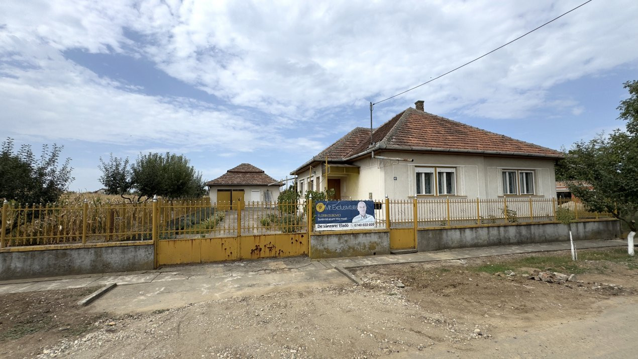 Casă 3 camere, Teren 2347 mp Loc. Lucăceni Jud. Satu Mare-Comision 0% cumpărător