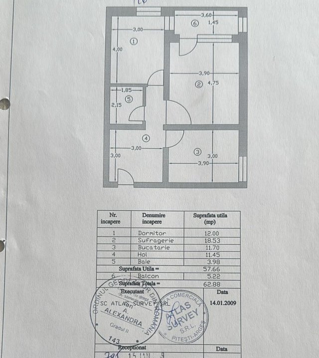 Apartament 2 camere decomandat + Gradina + loc de parcare 