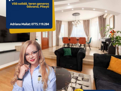 Vilă solidă și premium în Găvana - teren generos  