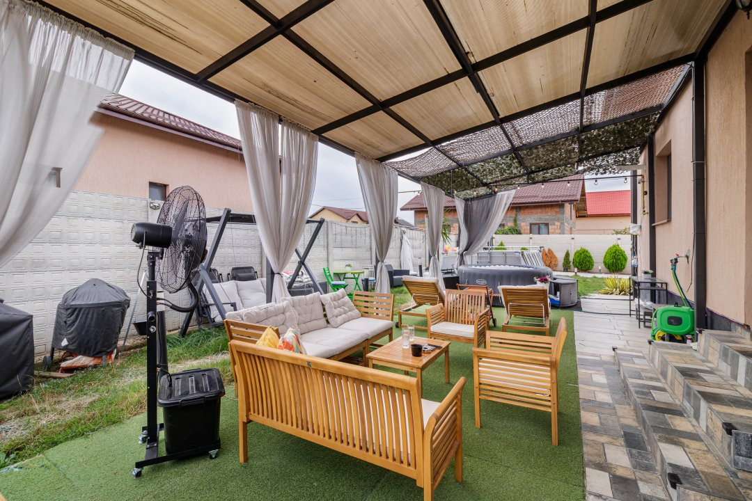 Casa pe parter gata de mutat cu piscina,jacuzzi si canalizare